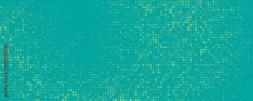 Bright green and turquoise pop art retro background with halftone in comic style, vector illustration eps10