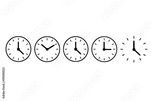 Simple Clock Faces Display