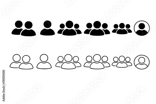 People Group Icons Set