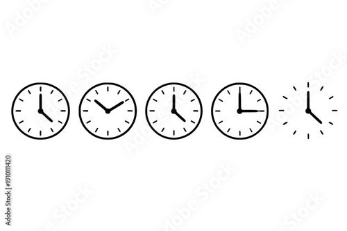 Simple Clock Faces Display