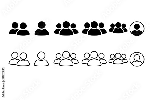 People Group Icons Set