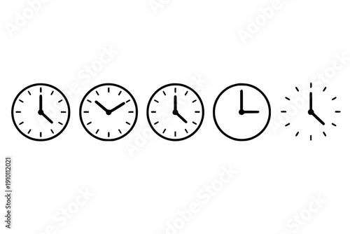 Simple Clock Faces Display