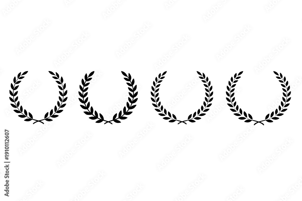Obraz premium Simple Laurel Wreath Designs