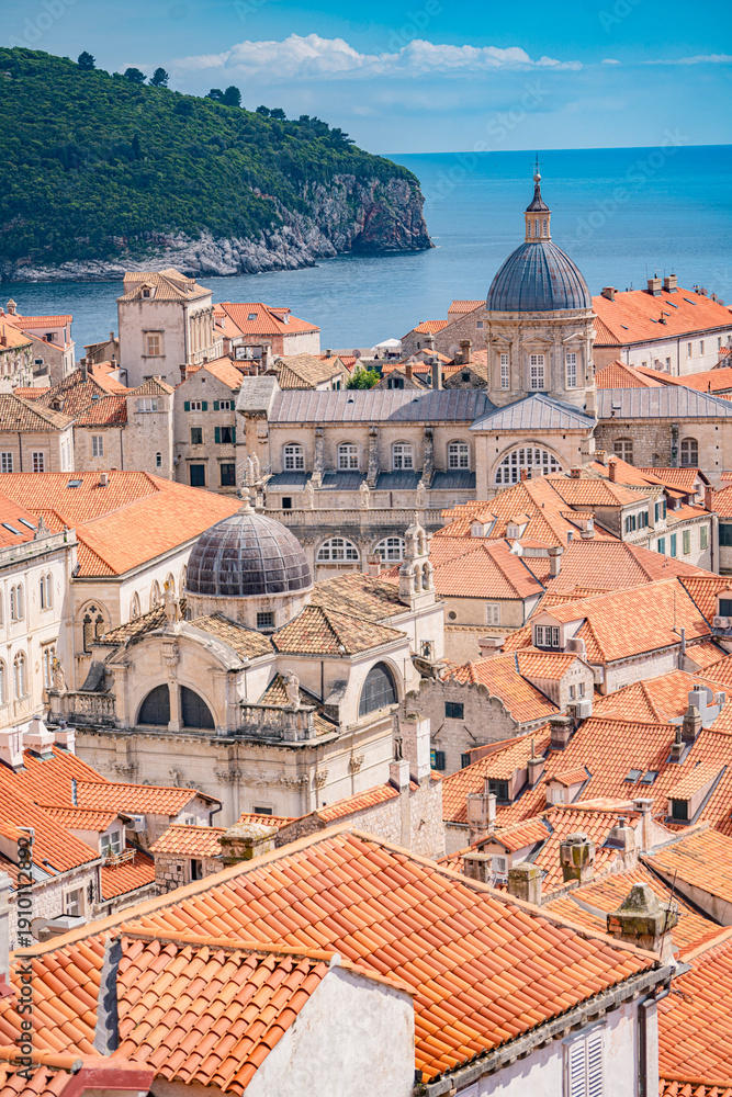 Obraz premium The cityscape of the old town Dubrovnik, Croatia.