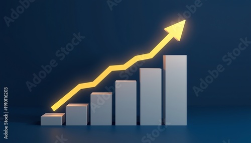business graph showing growth