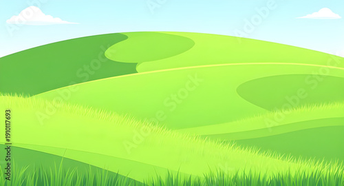 landscape, grassland, meadow, greenfield, field, pasture, lawn, nature, scenery, countryside, rural, outdoor, horizon, plains, farmland, sky, bluesky, clouds, cloudscape, daylight, sunshine, sunny, br