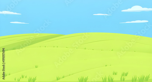 landscape, grassland, meadow, greenfield, field, pasture, lawn, nature, scenery, countryside, rural, outdoor, horizon, plains, farmland, sky, bluesky, clouds, cloudscape, daylight, sunshine, sunny, br