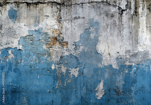 Damaged abstract grunge old concrete wall background.
