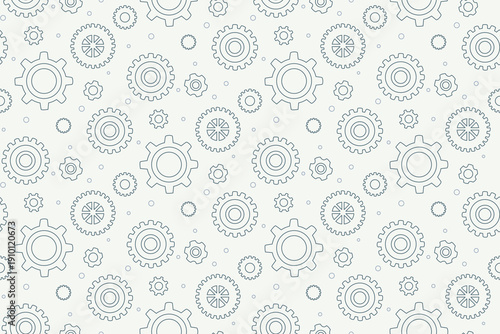 Gears Seamless Pattern