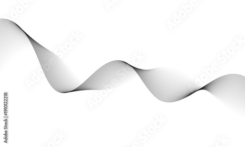 abstract black white wavy line design art perfect for banner poster background.