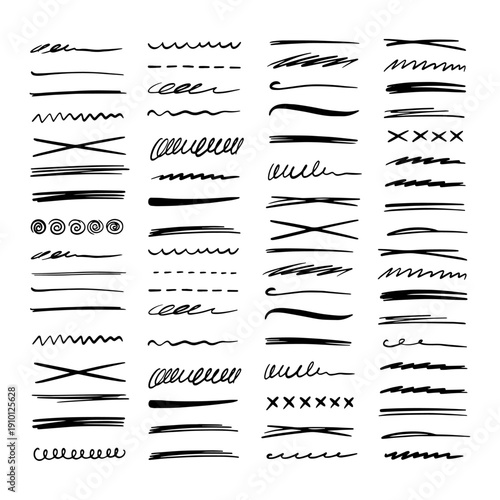 Wallpaper Mural Professional Hand Drawn Lines Silhouette Pack - Minimalist Ink Strokes and Creative Sketch Line Art Divider Collection Torontodigital.ca