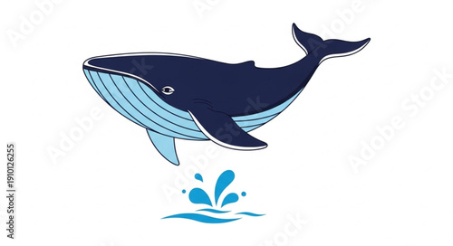 blue shark vector illustration