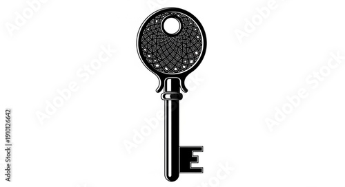 metal whisk isolated on white background