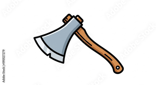 axe isolated on white