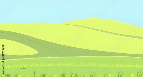 nature, meadow, grassland, green, field, pasture, lawn, landscape, scenery, countryside, rural, outdoor, horizon, plains, farmland, sky, bluesky, clouds, cloudscape, daylight, sunshine, sunny, bright,