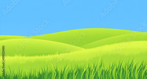 landscape, grassland, meadow, greenfield, field, pasture, lawn, nature, scenery, countryside, rural, outdoor, horizon, plains, farmland, sky, bluesky, clouds, cloudscape, daylight, sunshine, sunny, br