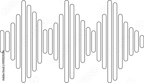Radio Waves Icon Collection Group Featuring Signal Sound Frequency Vibration Broadcast Communication Technology Symbols for Digital Media Network Interface Design Analog Digital Audio.