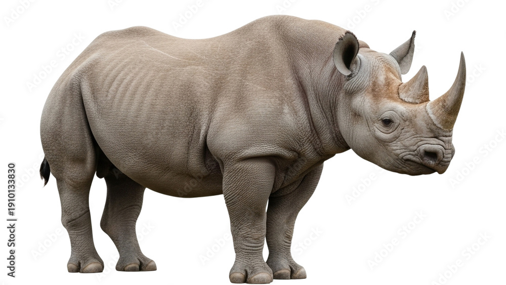 Obraz premium black rhinoceros, rhinoceros, wild animal, large mammal, African wildlife