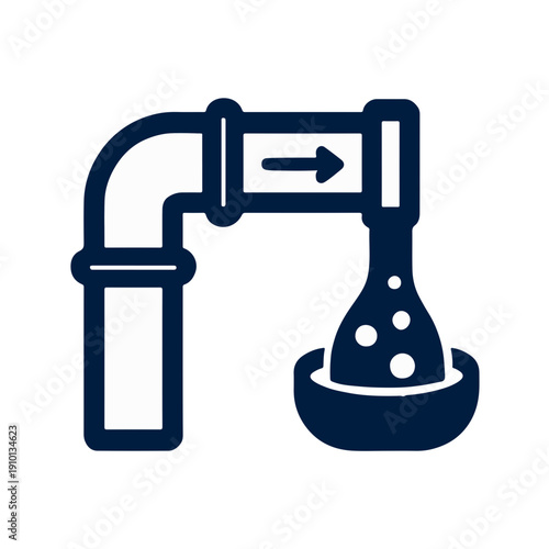 Mining Slurry Pipeline Transport Icon