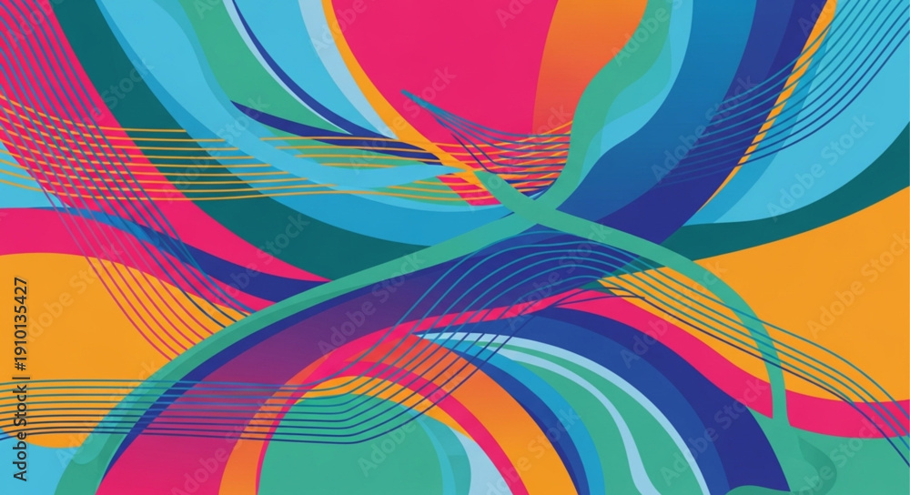 Obraz premium abstract colorful background with circles