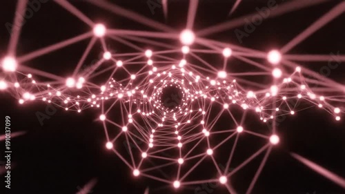 Abstract Network Connection Visuals - Data Flow and Connectivity.