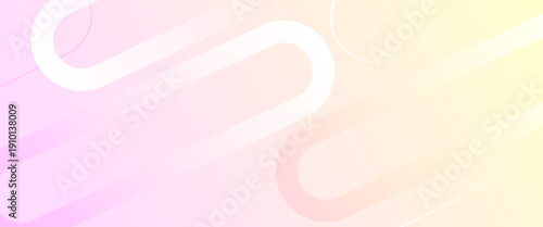 abstract wide banner background with gradient yellow and pink geometric shapes. Minimal geometric. Modern futuristic concept. eps 10