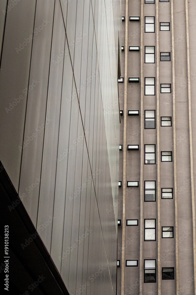 Obraz premium Urban density and architectural textures in downtown São Paulo, Brazil