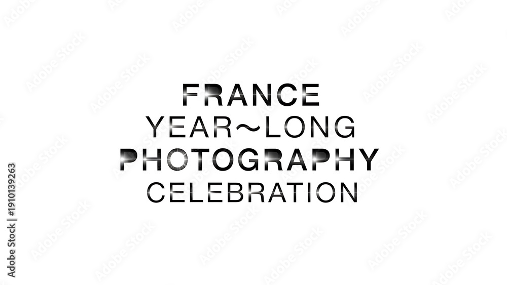 Obraz premium France year long photography celebration concept