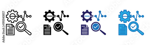 Diagnosis Icon Multi Style Vector Illustration