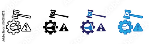 Compliance Icon Multi Style Vector Illustration