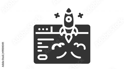 Animated launch icon