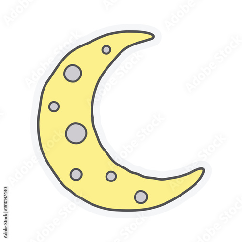 crescent moon illustration