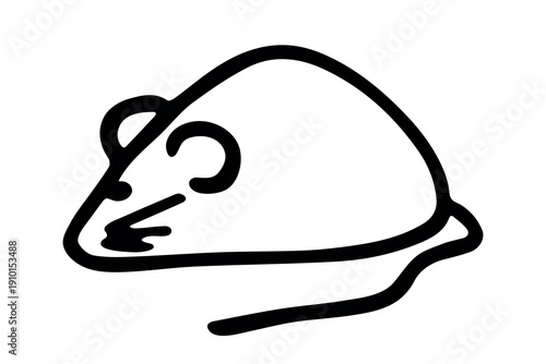 Hand drawn happy funny cute mouse clipart Friendly kawaii rat For design, kids print, kids books, nursery decor, logo