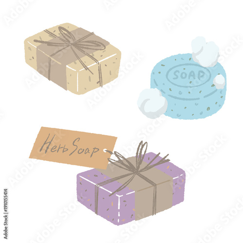 Assortment of Natural Herb Soaps Gift Set