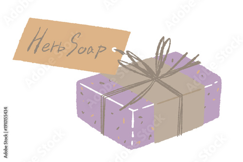 Lavender and Oatmeal Soap Set with Label Tag