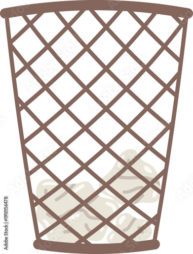 Cartoon Trash Can, Office Stationary