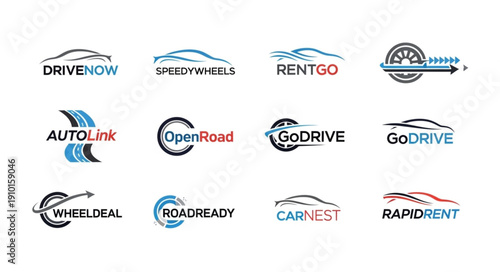 Collection of Car Rental and Automotive Company Logos.
