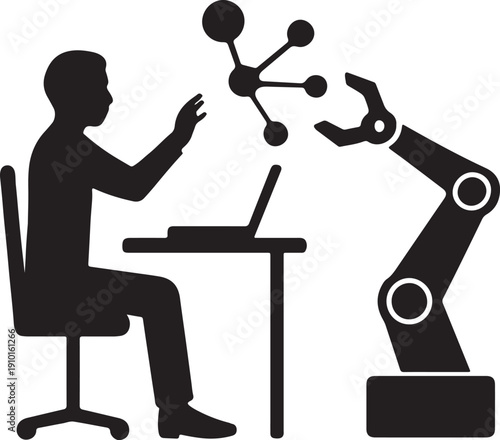 Human-Robot Science and Laboratory Collaboration Icon