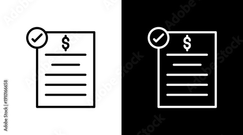 Approved White Icon Set Design 