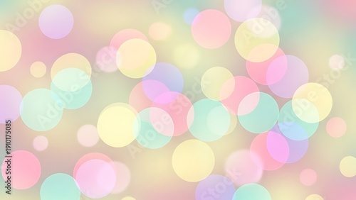 Wallpaper Mural Beautiful pastel colored circles creating a soft and soothing background for various design projects Torontodigital.ca