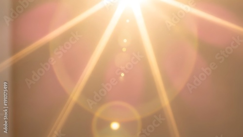 Wallpaper Mural Brilliant light effect with golden rays and lens flares creating a mesmerizing visual experience Torontodigital.ca