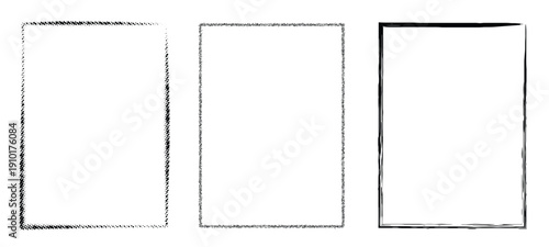  grunge rectangle frame set dotted stippled and paint 