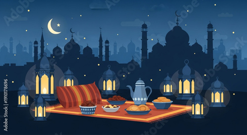 Family Iftar Party and Ramadan Food Feast