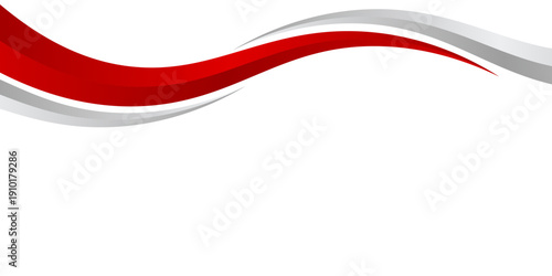 Abstract red and grey wavy background. Vector design. eps 10