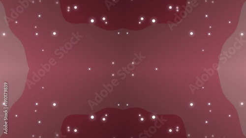 A mesmerizing illustration of motion sparks flying through a dark pink gradient background with white specks.