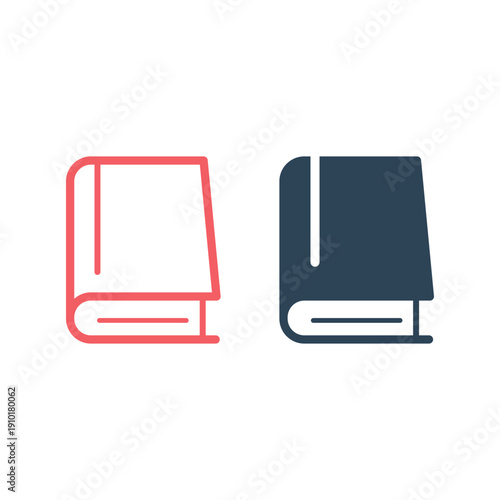 Book icons set. sign design illustration.
