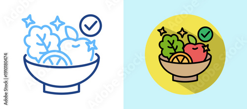 Clean Eating isometric icon