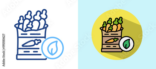Organic Foods isometric icon
