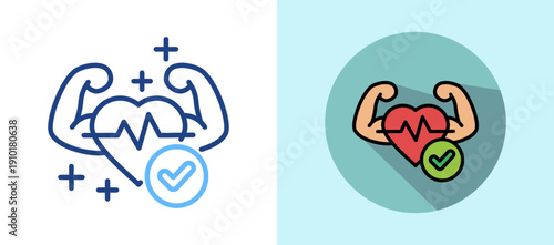 Heart Health isometric icon