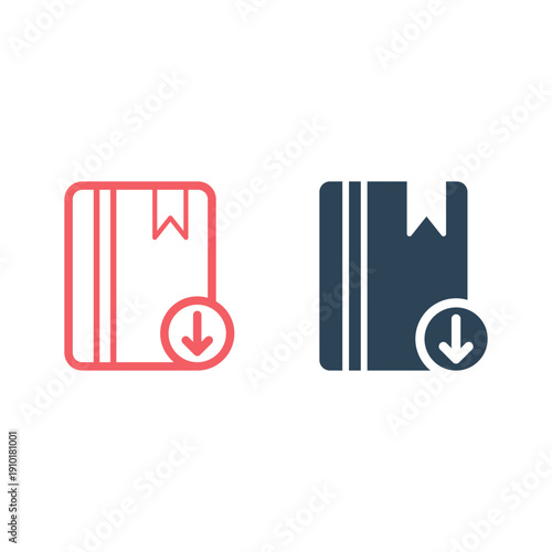Book icons set. sign design illustration.
